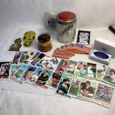 Smalls, baseball cards, etc