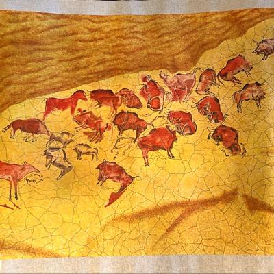 Cave Of Altamira Print On Starched Canvas