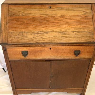 Vintage Wooden Secretary Desk