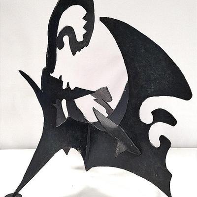 Blue Abstract Bird Steel Sculpture by James Hendricks