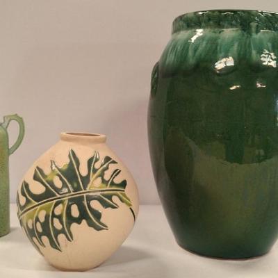 Beautiful American-made Planter And Two Decorative Vases