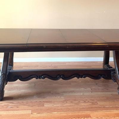 Solid Wood Table - Great for a Dining Room, Office or Board Room- 10ft - 2 leaves (18in each)