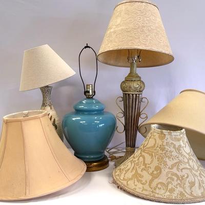 Collection Of Lamps & Shades
