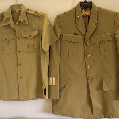 Authentic Mexican Military Issued Uniforms Jacket & Shirt