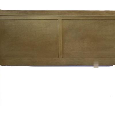 Queen Size Gray Sleigh Bed Headboard