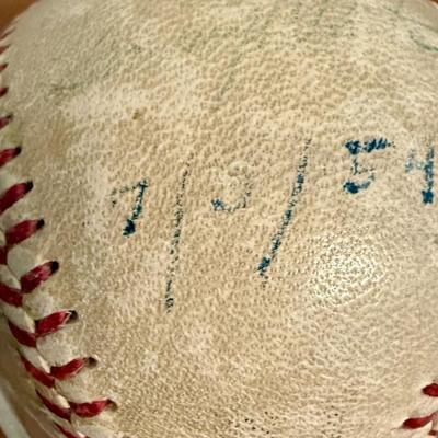 Date written on ball appears to be 7/6/54 