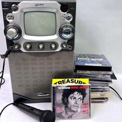 “GPX” Karaoke Machine and CD Assortment
