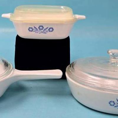 "Corning Ware" Blue Cornflower Collection 