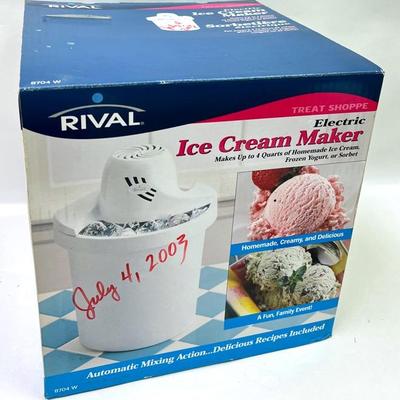 “Rival” Electric Ice Cream Maker
