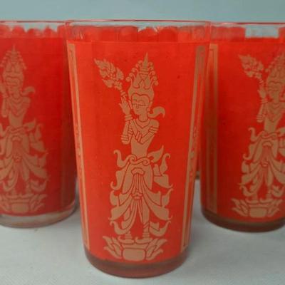 "Culver" Thai Princess Highball Glasses