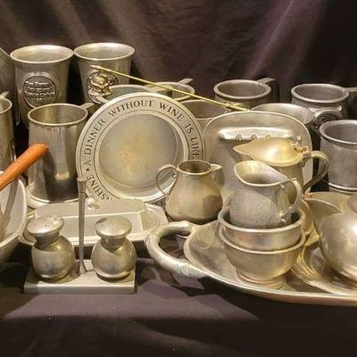 Pewter & Metal Drinkware and Serveware