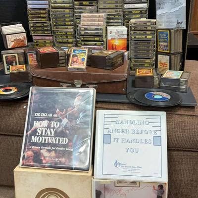 Massive Cassette Tape Collection with Tom Jones CDs & Vintage Storage Cases
