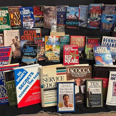 Fiction & Non-Fiction Book Collection Featuring Stephen King, Clive Cussler & More
