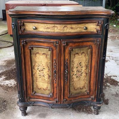 Hooker Furniture Hand-Painted Wood Cabinet