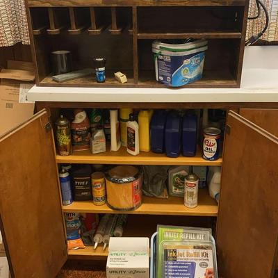 Wooden Utility Shelf with Charging Strip – 34" x 18" x 10"