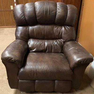 La-Z-Boy Brown Leather Look Recliner