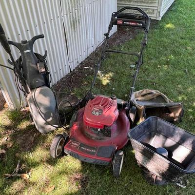 Toro 22" Self-Propelled Lawn Mower, Pressure Washer & Seed Spreader