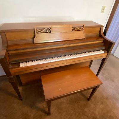 Baldwin Upright Piano with Matching Bench