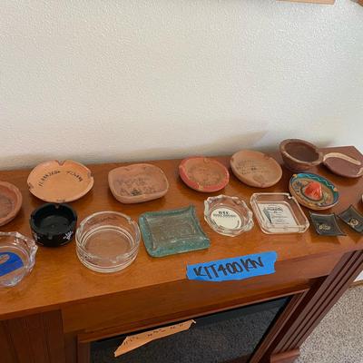 Vintage & Collectible Ashtrays Lot – Mixed Glass and Clay
