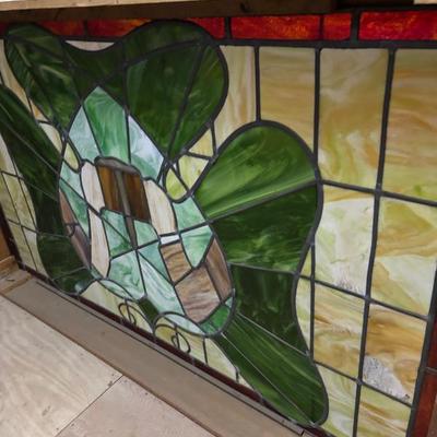 Large stained glass panel ideal for a bar. (Came from Philly Irish bar now closed.)