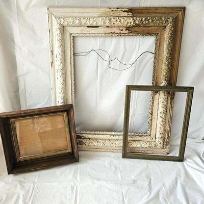 Three Beautiful Antique Picture Frames

