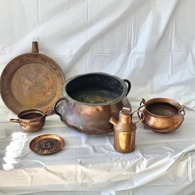 Vintage Copper Kitchenware Set-