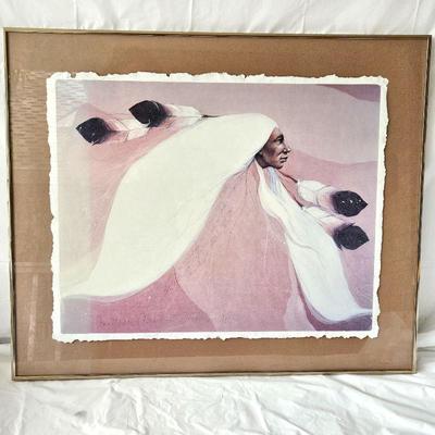  Frank Howell Lithograph "New Mexico Clay" on Art Paper and Beautifully Framed 29" x 24"