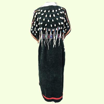 Lot #8 - Native American Plains Tribe Women's Traditional Dress with Cowrie Shells and Detailed Beadwork