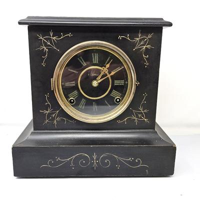 Lot #26 - Antique American Ingraham & Co. Mantle Clock