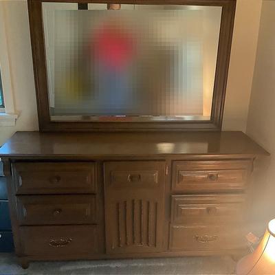 MCM Long Wood Dresser