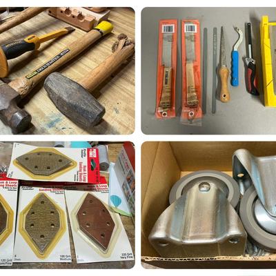 Woodworking, Casters, Hand Tools & More 