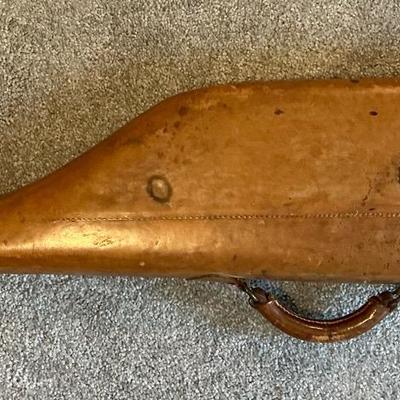Antique Custom Leather Mutton Leg Shotgun Carrying Case