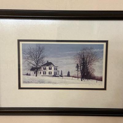 David Knowlton "Country Manor House" Signed Numbered Print