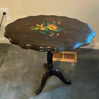 Antique Tilt Top Candle Table 