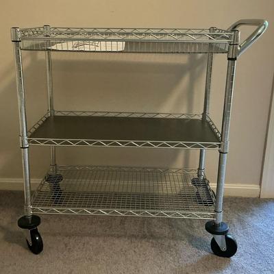 Rolling Metal Utility Cart