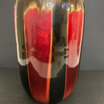 Tri Color Drip Glaze Style Large Vase 
