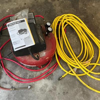 Porter Cable 150psi Air Compressor & Hose
