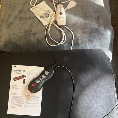 Weighted Warmth Heated Throw Blanket And Massage Mat