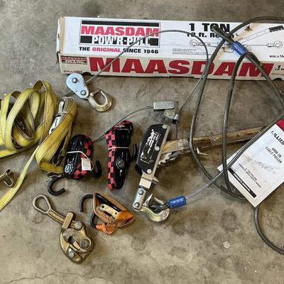 Maasdam Pow'r Pull, Allied Cable Puller, Ratchet Straps
