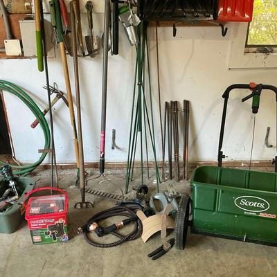 Lawn & Garden Tools incl. Spreader, Hose & Attachments, & More