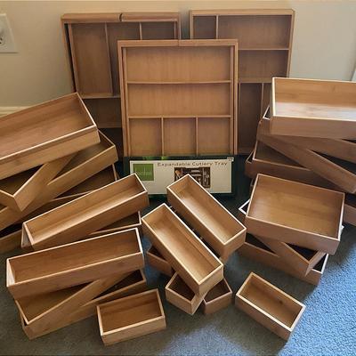 Bamboo Storage Organizer Containers