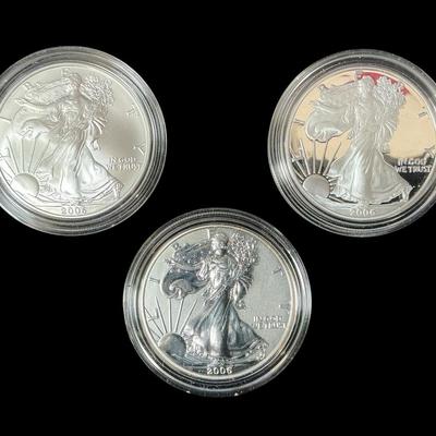 American Silver Eagle 20th Anniversary Set (3 Count) (MMC98)