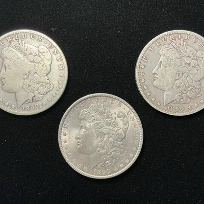 1890-P, 1890-O, 1890-S Morgan Silver Dollars (MMC137)