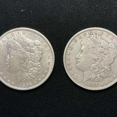1892-P, 1892-O Morgan Silver Dollars (MMC141)