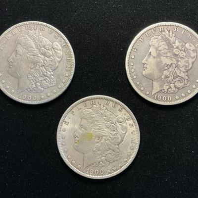 1900-P, 1900-O, 1900-S Morgan Silver Dollars (MMC157)