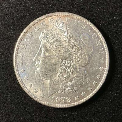 1878-P Morgan Silver Dollar (8 Tail Feathers) (MMC111)