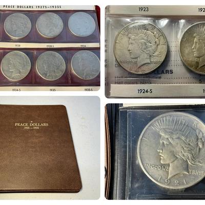 Peace Silver Dollar Complete Collection (1921-1935) (24 Count) (MMC91)