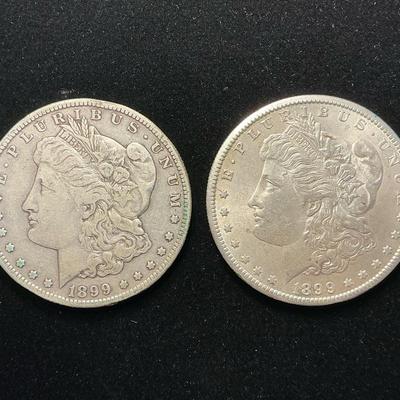 1899-O, 1899-S Morgan Silver Dollars (MMC156)
