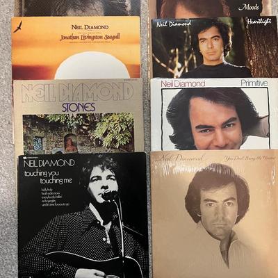 Neil Diamond Vinyl Lot 8 Items 