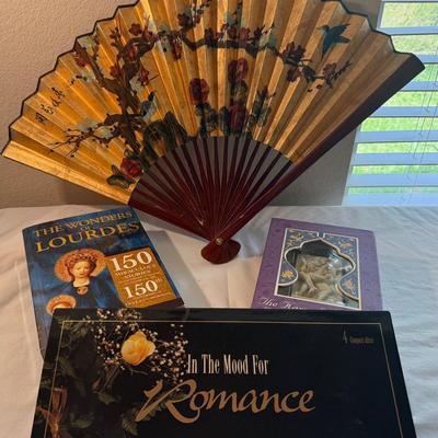 Bedroom Reading Hand Fan And Sensual Music